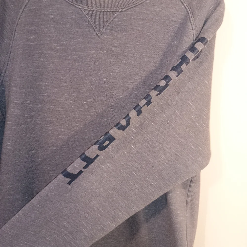 Carhartt Women's Heather Gray Crewneck Sweatshirt - Picture 5 of 7